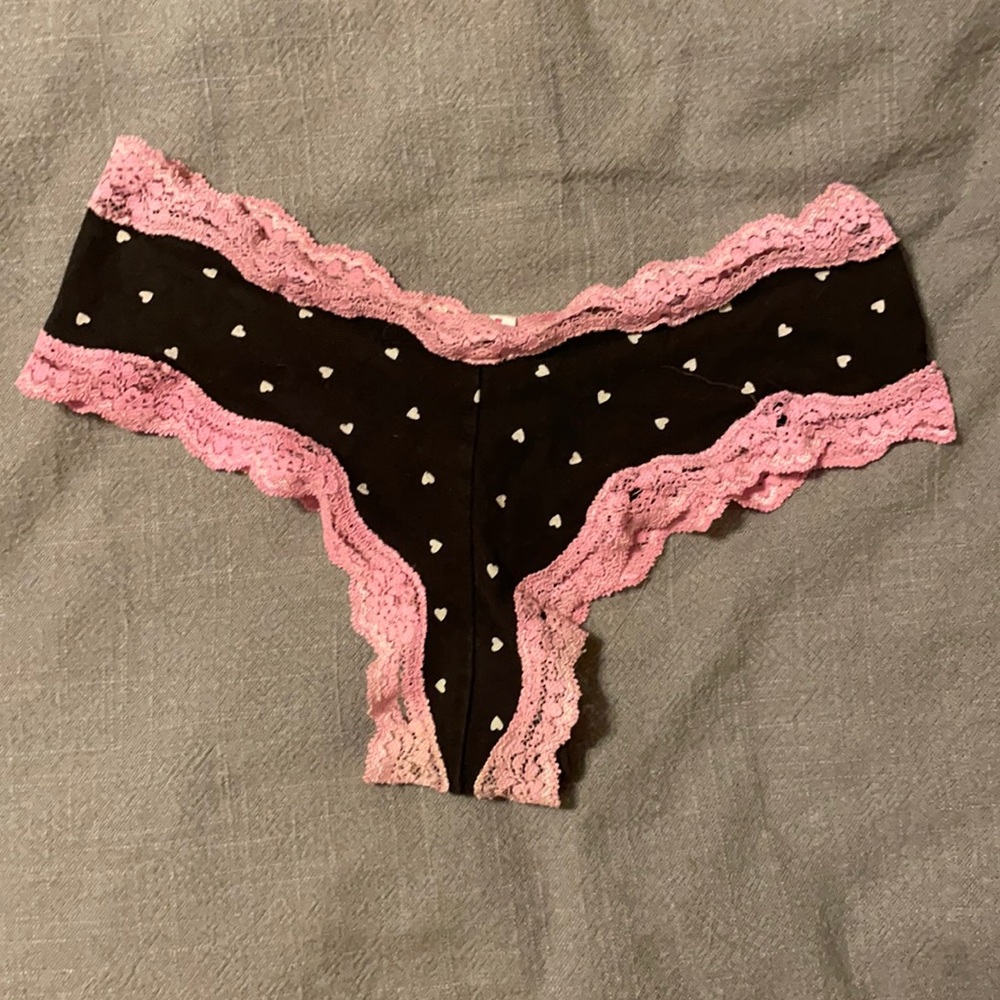 Victoria’s Secret Pink Lace Trim Cheeky  XS Used